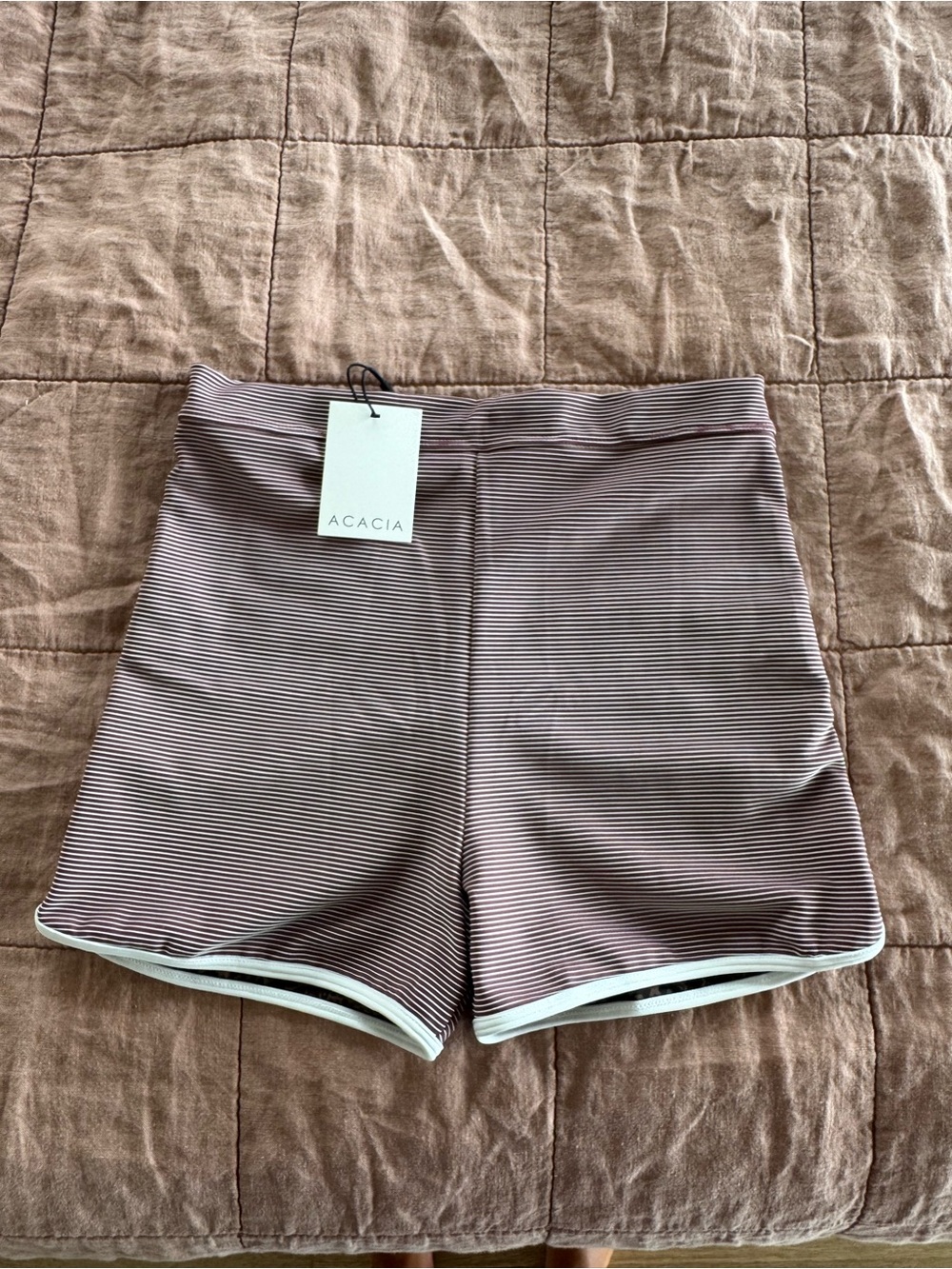 Acacia Swimwear Tommy Piped Bottom NWT